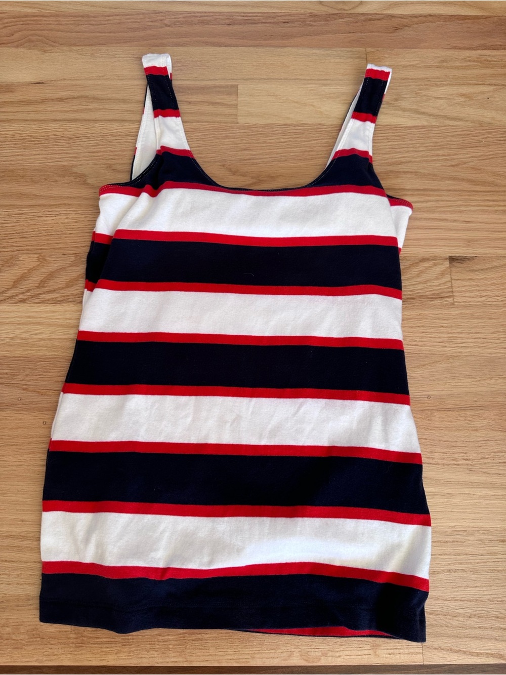 GAP Navy, White & Red Striped Tank